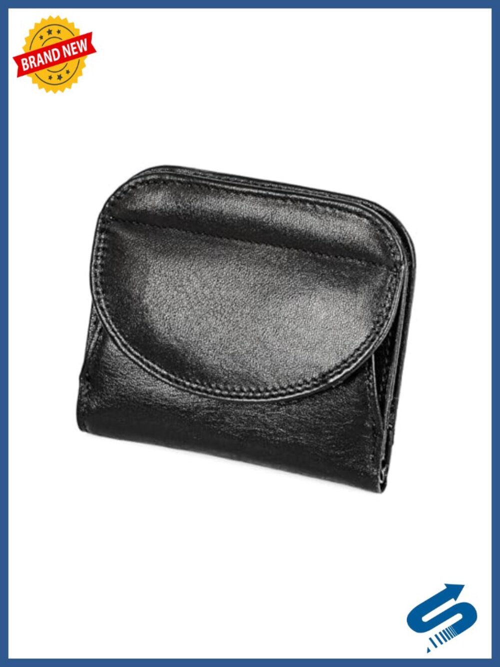 Genuine Leather Bifold RFID Blocking Wallet with Coin Pocket Ultra Thin
